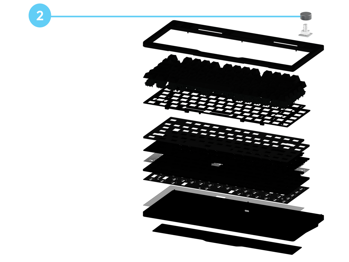 铝制音量旋钮